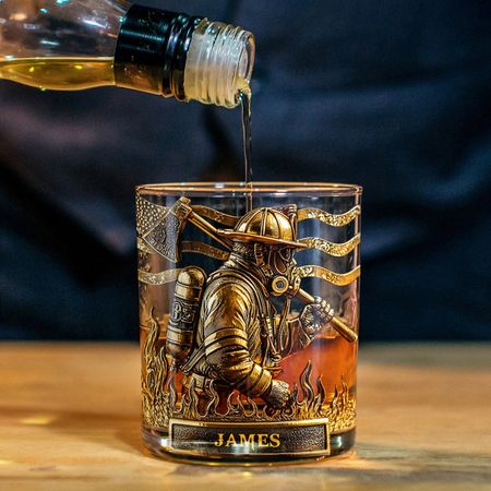 Fier Pompier – Verre à Whisky Personnalisé pour Pompier