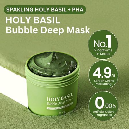 Masque Moussant Détox au Basilic Sacré