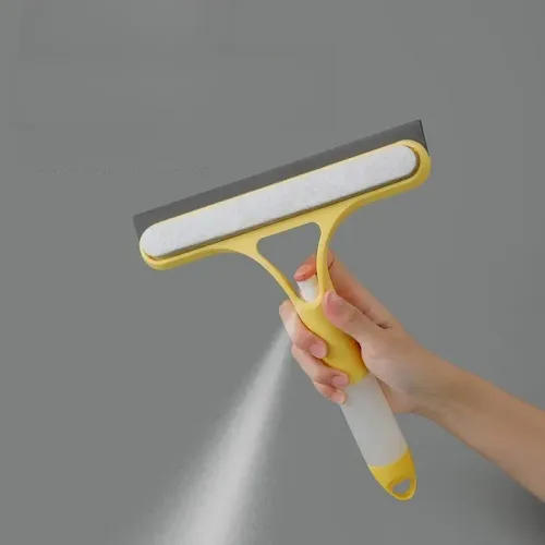 Multifunctional Glass Wiper Watering Can Sponge Squeegee Cleaning Mirrors Windows Cars Includes Bathroom Accessories Kitchen Use