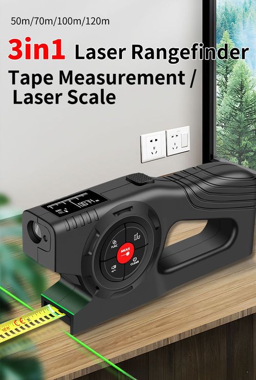 SNAKOL 3-in-1 Smart Electronic Measuring Tape Digital Laser Rangefinder Tape Measure Rechargeable Laser Rangefinders