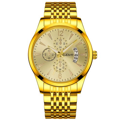 Business Watch Wrist Waterproof Watch for Men Big Dial Multifunctional Smart Quartz Watch