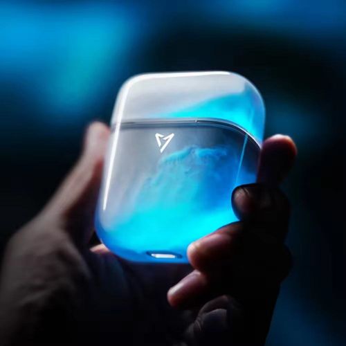 New BT5.4 Tws Anc Wireless Earbuds Noise Cancellation Tws Headphones Transparent Flashing Light Earphone