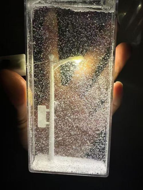 Romantic Modern ABS Handmade Street Lamp Night Light Rechargeable Desktop Snow Scenery Mother's Day Gift for Friends Family