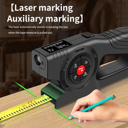 SNAKOL 3-in-1 Smart Electronic Measuring Tape Digital Laser Rangefinder Tape Measure Rechargeable Laser Rangefinders