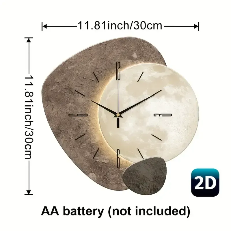 4 Living room modern simple clock wall clock wall clock silent home（客厅现代简约时钟挂钟壁钟静音家用挂钟）