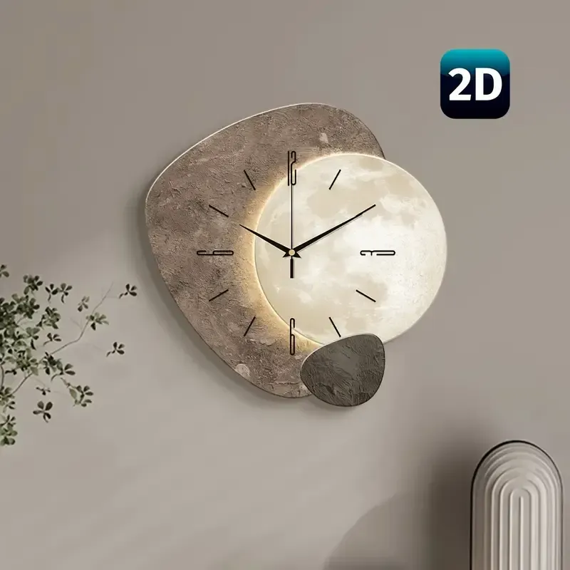 4 Living room modern simple clock wall clock wall clock silent home（客厅现代简约时钟挂钟壁钟静音家用挂钟）