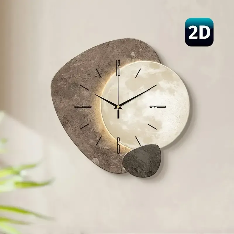 4 Living room modern simple clock wall clock wall clock silent home（客厅现代简约时钟挂钟壁钟静音家用挂钟）