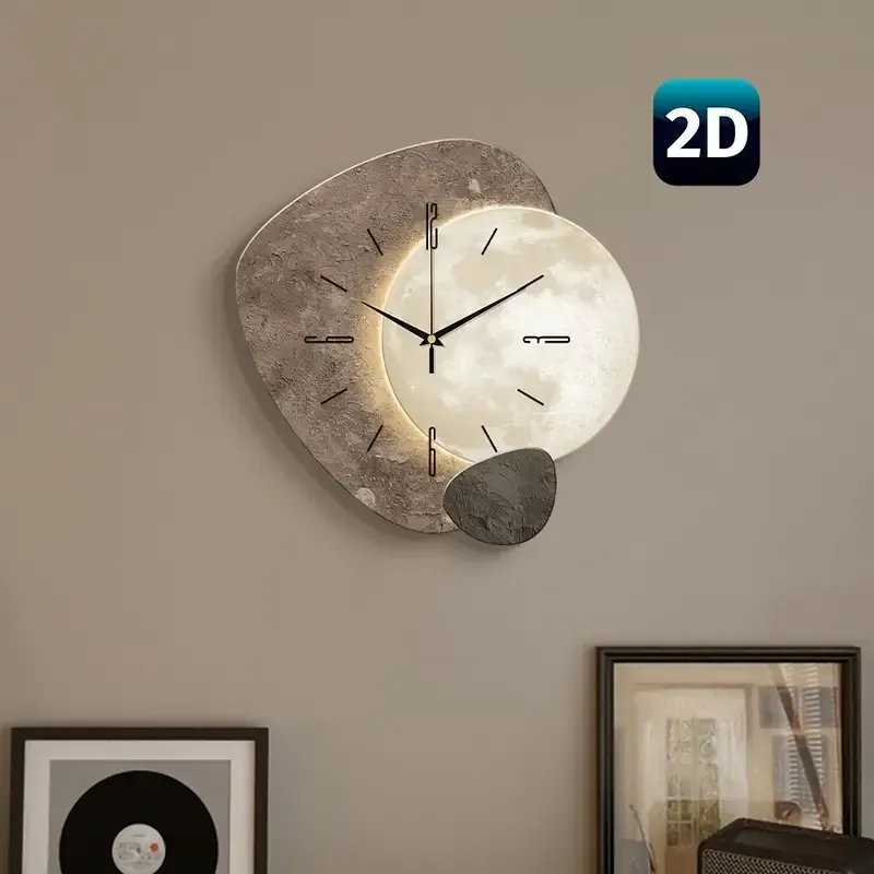 4 Living room modern simple clock wall clock wall clock silent home（客厅现代简约时钟挂钟壁钟静音家用挂钟）