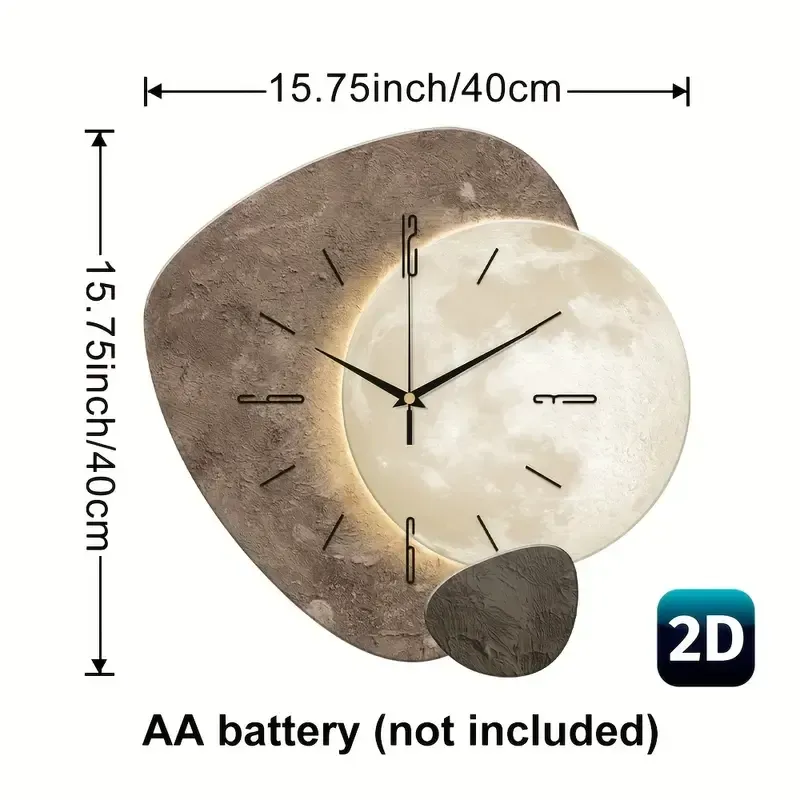 4 Living room modern simple clock wall clock wall clock silent home（客厅现代简约时钟挂钟壁钟静音家用挂钟）