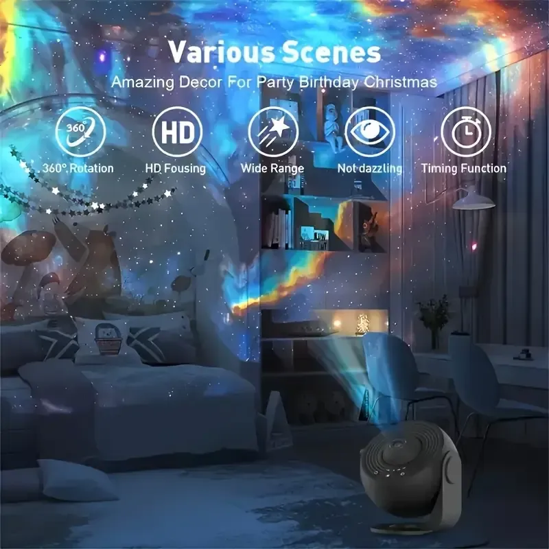 5 12 in 1 Star Projector Night Light （12合1星形投影仪夜灯）