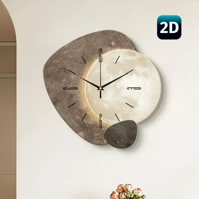 4 Living room modern simple clock wall clock wall clock silent home（客厅现代简约时钟挂钟壁钟静音家用挂钟）