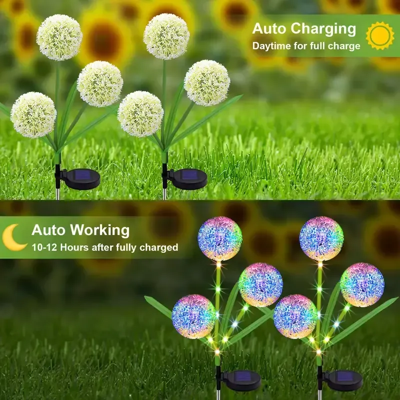 10 a bunch Dandelion LED Light Decoration（一束蒲公英LED灯装饰）