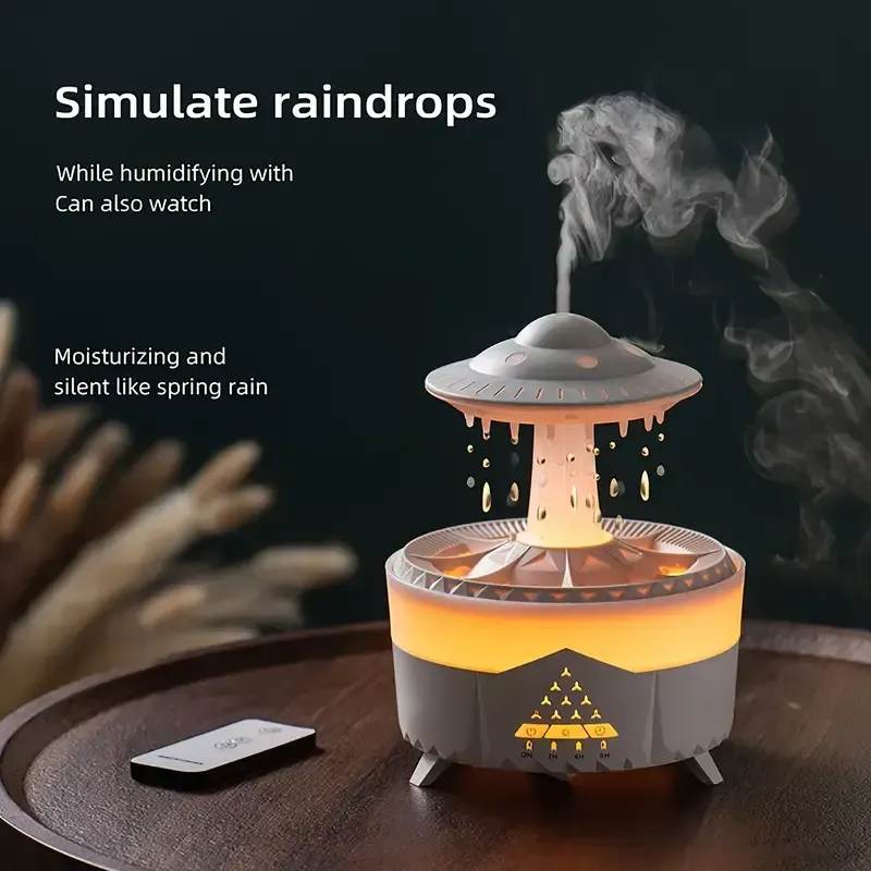 14 Lavender Aromatherapy Humidifier with Remote Control（薰衣草香薰加湿器带遥控器）