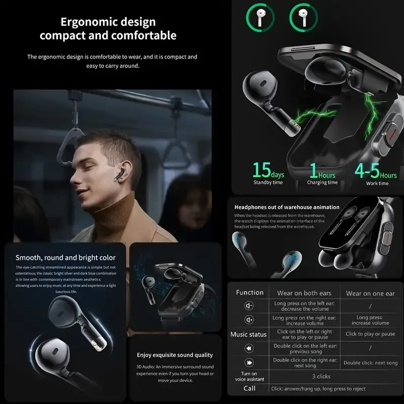 18 2 in 1 smart sports watch(2合1智能运动手表)