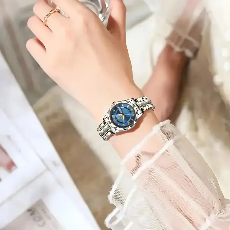 20 BINBOND Retro Round Dial Waterproof Luminous Quartz Watch(BINBOND复古圆形表盘防水发光石英手表)