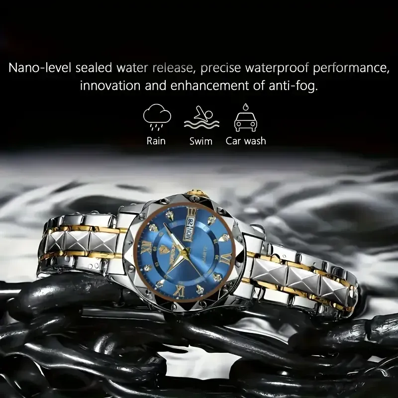 20 BINBOND Retro Round Dial Waterproof Luminous Quartz Watch(BINBOND复古圆形表盘防水发光石英手表)