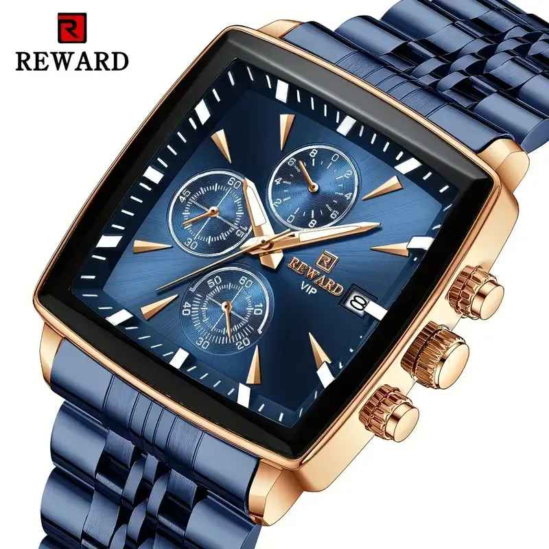 22 Luxury REWARD Men's Blue Quartz Watch