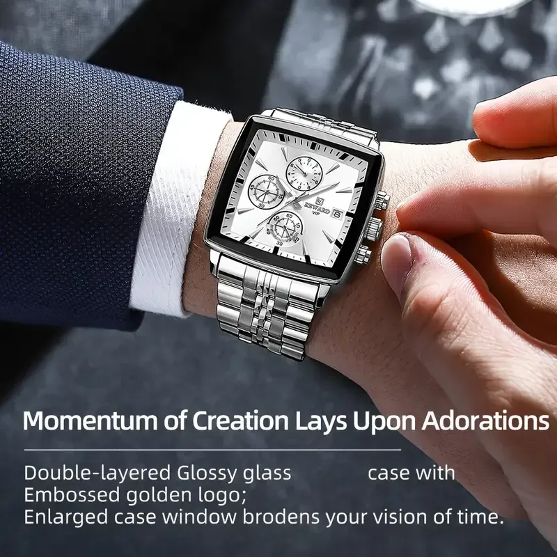 22 Luxury REWARD Men's Blue Quartz Watch