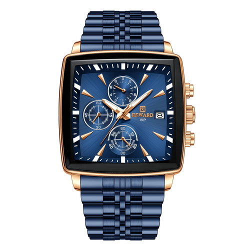 22 Luxury REWARD Men's Blue Quartz Watch