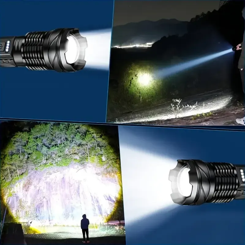 25 Buy one get one free, 2 high brightness rechargeable LED battery multifunctional flashlight