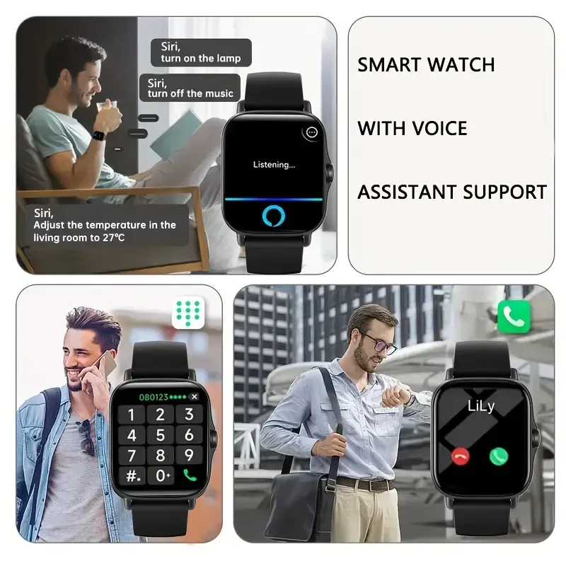 29 Large screen smart call watch