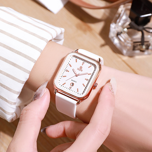 36 New large dial square women's fashion light luxury waterproof quartz watch