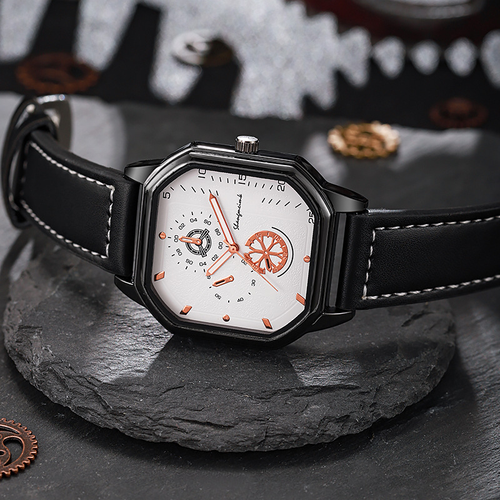 38 Octagonal dial fashionable men's square case watch