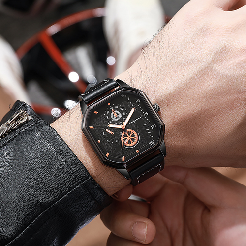 38 Octagonal dial fashionable men's square case watch