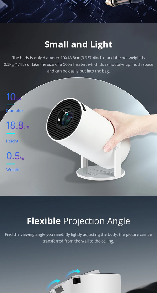 39 Bluetooth 5G HD HY300 Portable Home Projector