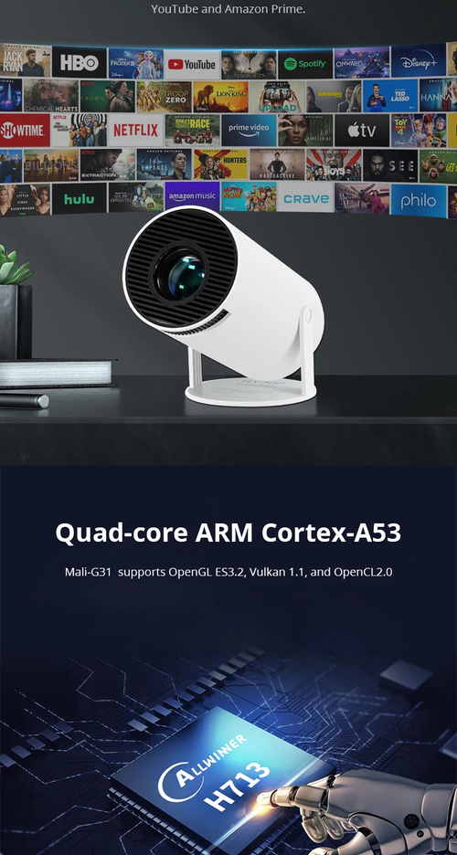 39 Bluetooth 5G HD HY300 Portable Home Projector