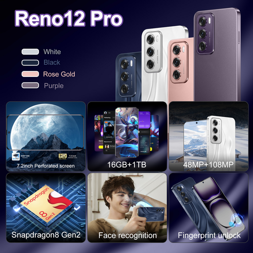 40 Reno12 Pro imitation new 7.2-inch smartphone