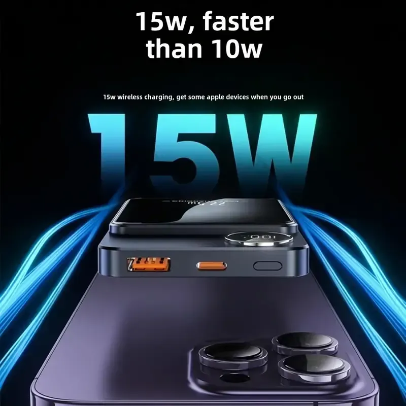 49 Magnetic wireless power bank 10000 mAh