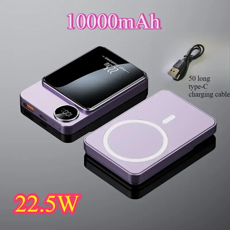 49 Magnetic wireless power bank 10000 mAh