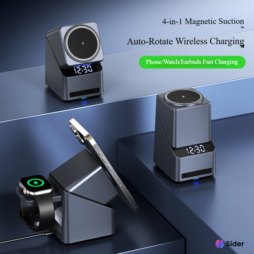 51 Four-in-one rotating magnetic wireless charger Suitable for mobile phone holder