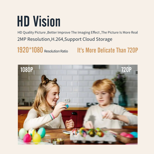 52 1080p smart camera surveillance 360 ​​degree PTZ motion tracking night vision