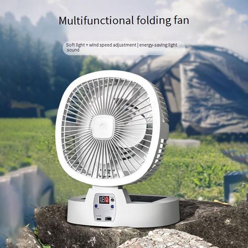 Solar fan USB household silent rechargeable