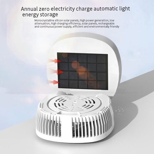 Solar fan USB household silent rechargeable