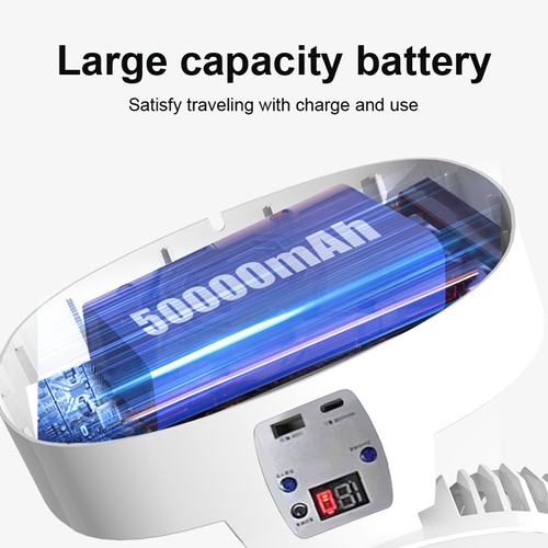 Solar fan USB household silent rechargeable