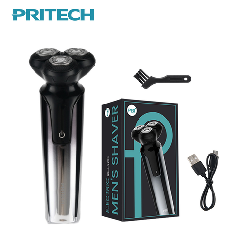 Electric shaver with digital display, full body, plug-in, floating, wet and dry use
