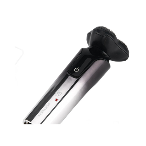 Electric shaver with digital display, full body, plug-in, floating, wet and dry use