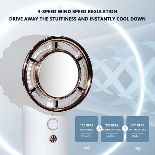 Handheld fan cooling three wind speeds long battery life