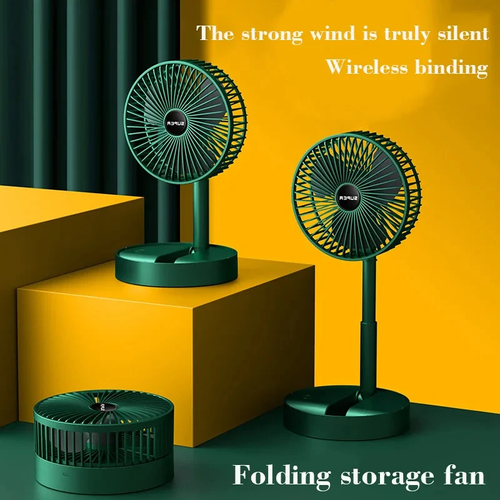 Portable telescopic fan desktop folding home handheld electric fan