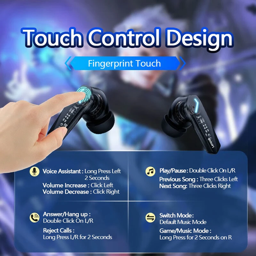 Gaming Bluetooth Headset Noise Cancelling