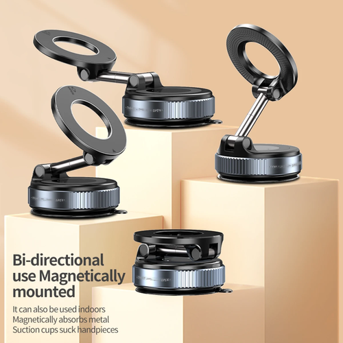 Mobile phone magnetic bracket rotatable and foldable