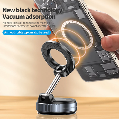 Mobile phone magnetic bracket rotatable and foldable