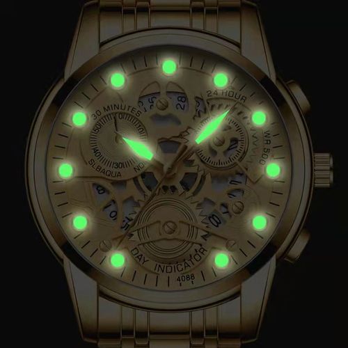 Gold Hollow Quartz Watch