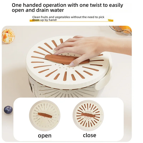 Kitchen multifunctional double-layer drain basket