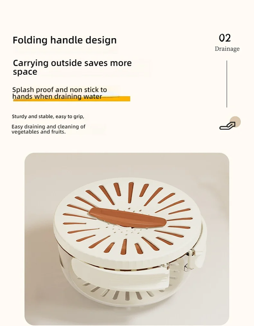 Kitchen multifunctional double-layer drain basket