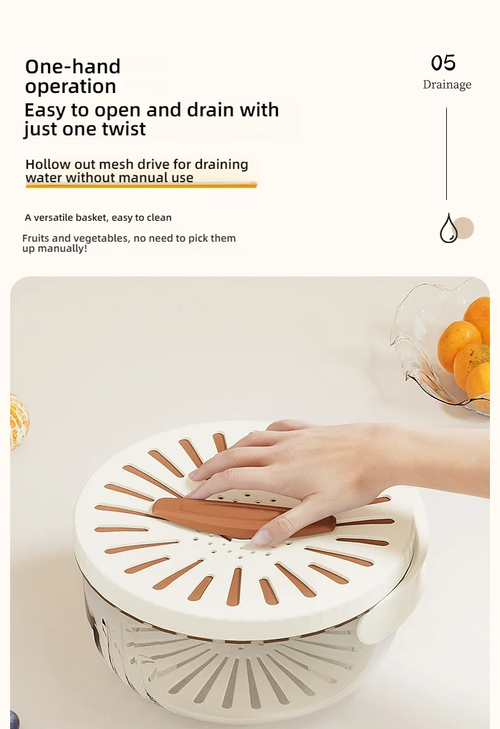Kitchen multifunctional double-layer drain basket