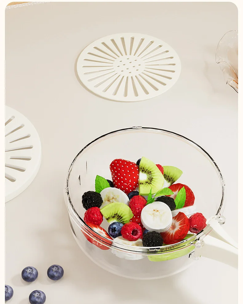 Kitchen multifunctional double-layer drain basket